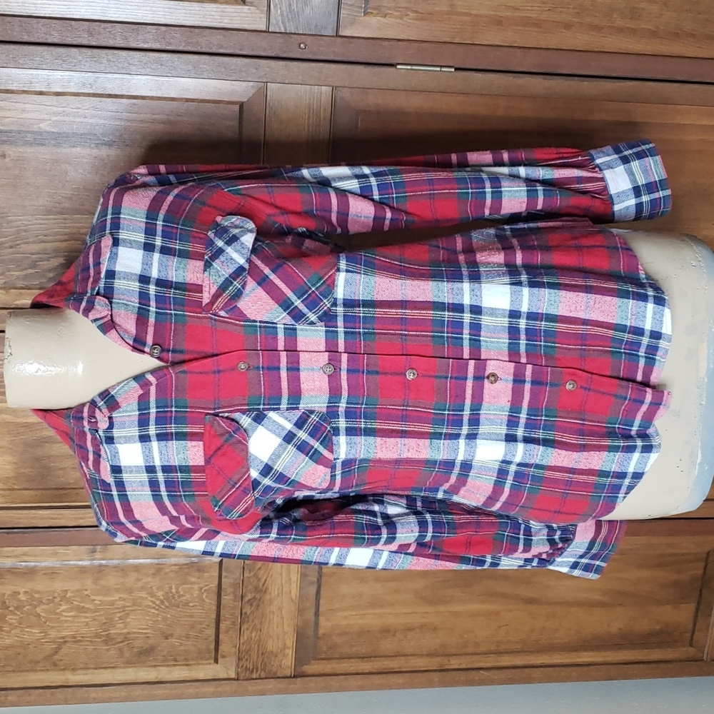 Dillard's Drygoods Plaid Flannel Shirt Sz S